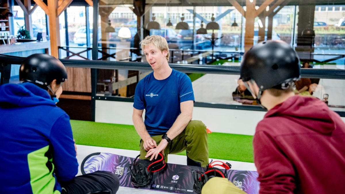 Snowboardlessen indoor Snowsportszwolle
